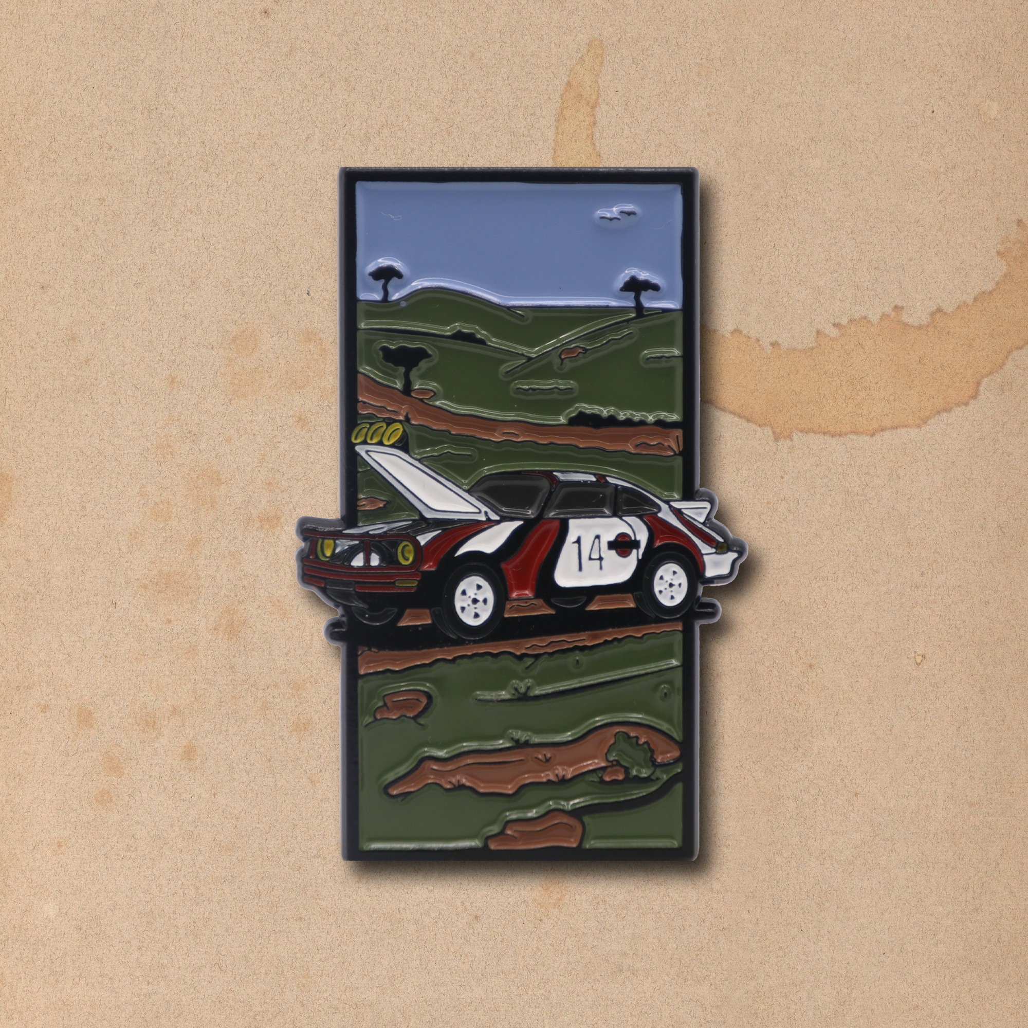 1978 East African Safari Rally 911 - Enamel Pin