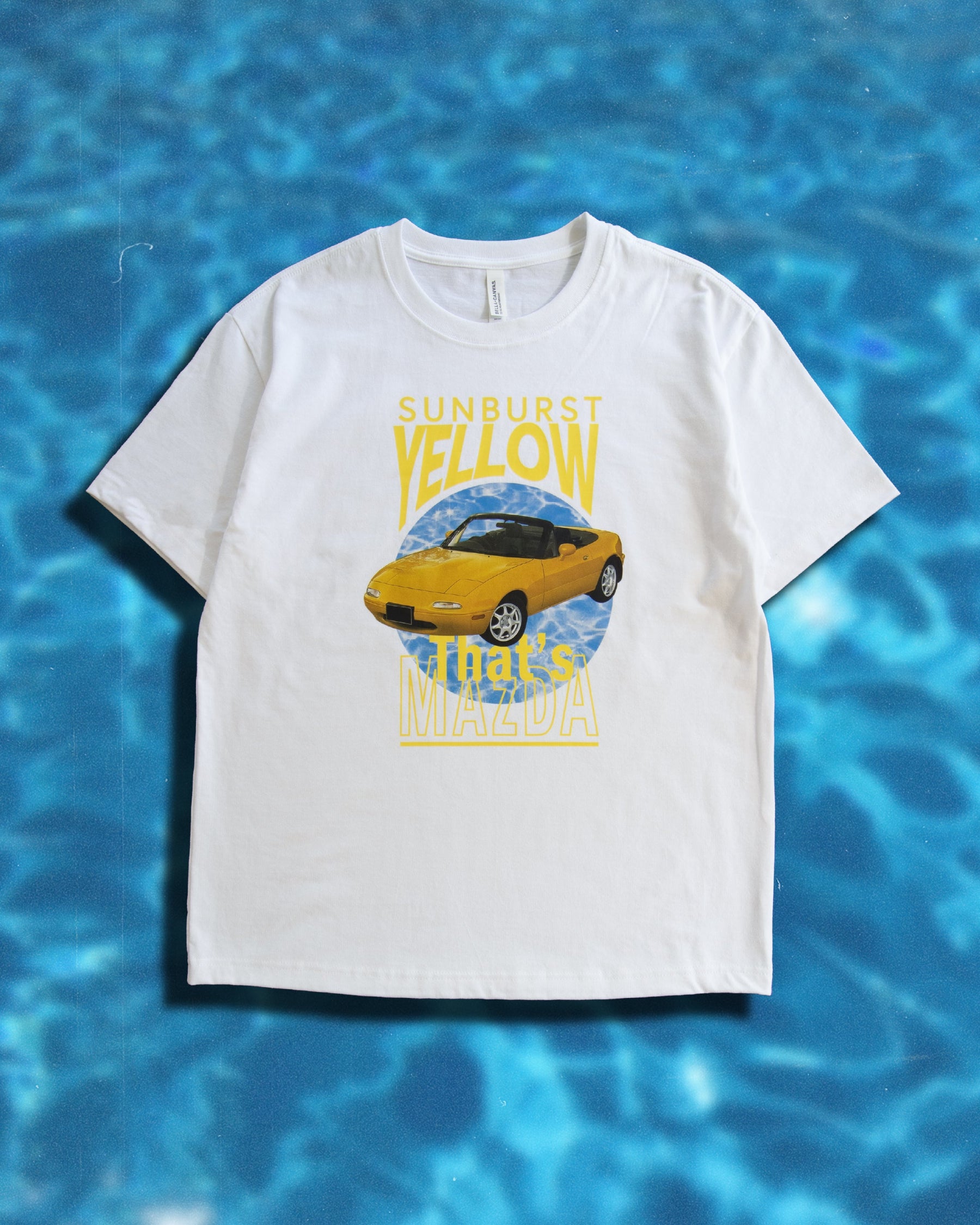 Sunburst Yellow Miata - Vintage Graphic Tee